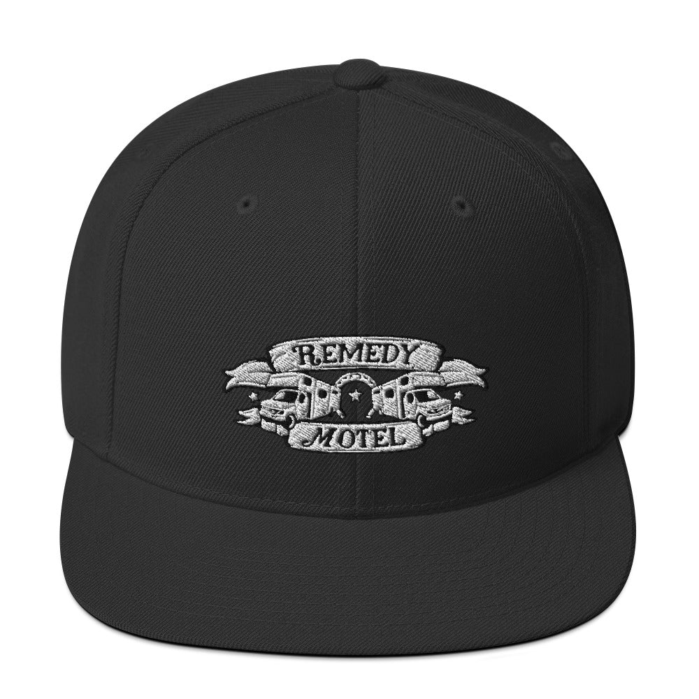 Remedy Motel RV Crest Snapback Hat (multiple colors available)