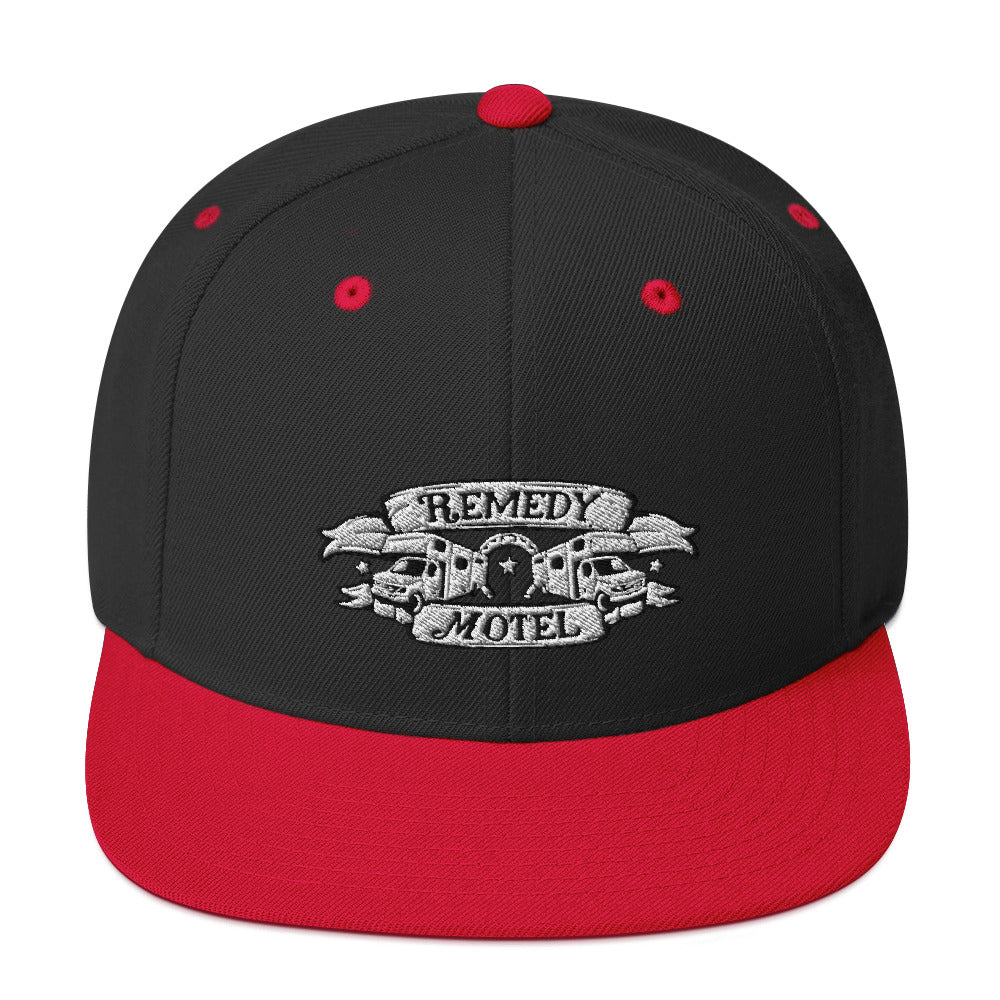Remedy Motel RV Crest Snapback Hat (multiple colors available)