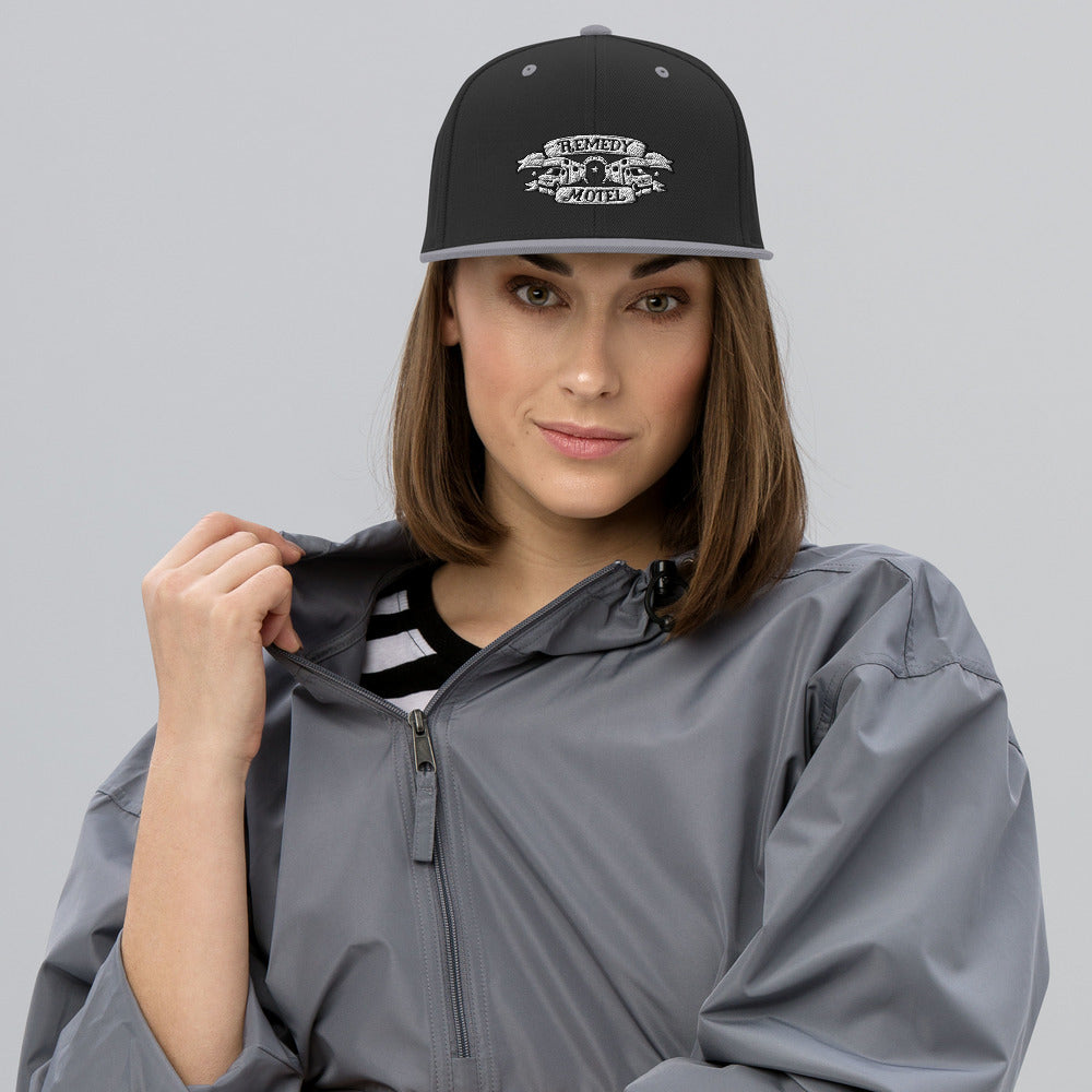 Remedy Motel RV Crest Snapback Hat (multiple colors available)