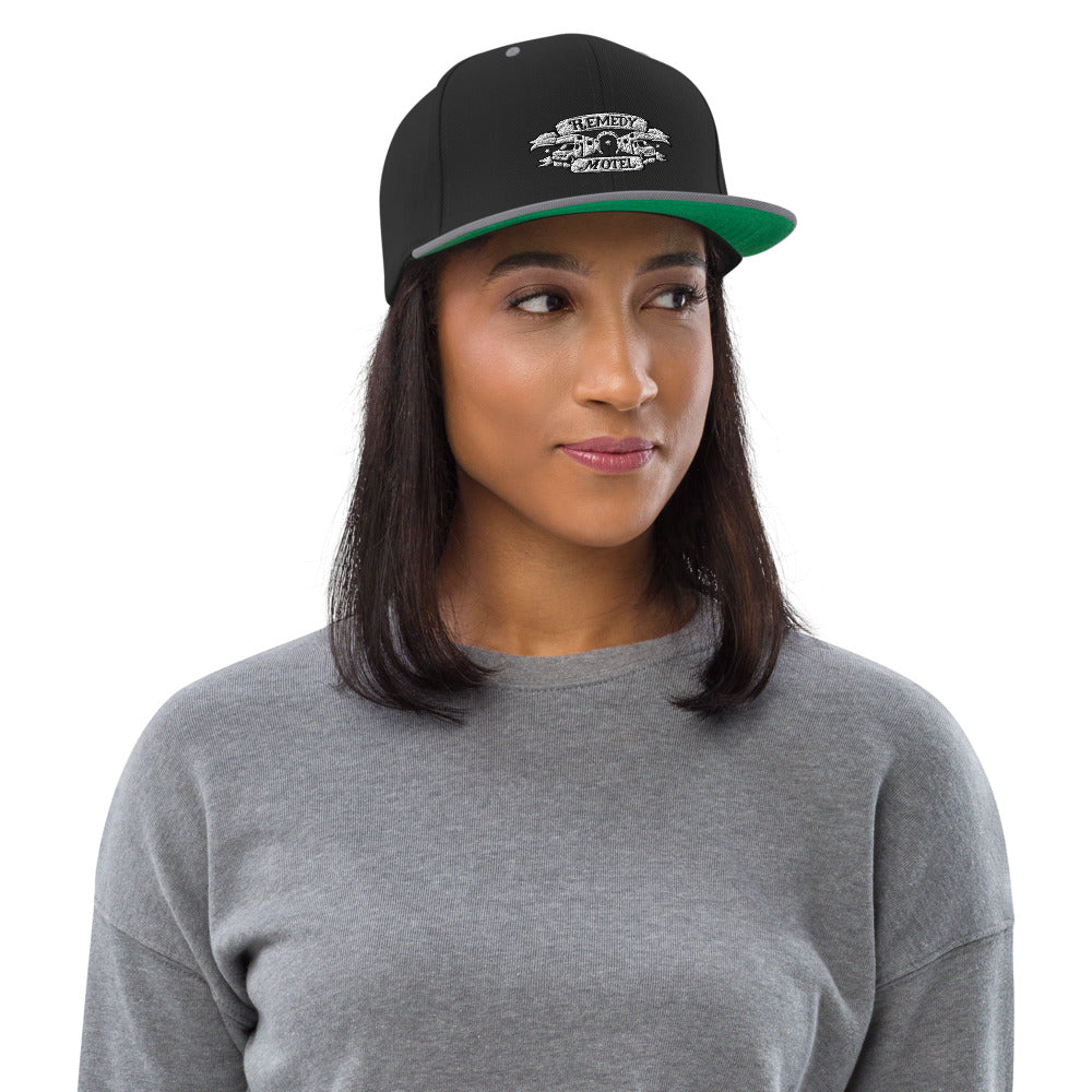 Remedy Motel RV Crest Snapback Hat (multiple colors available)