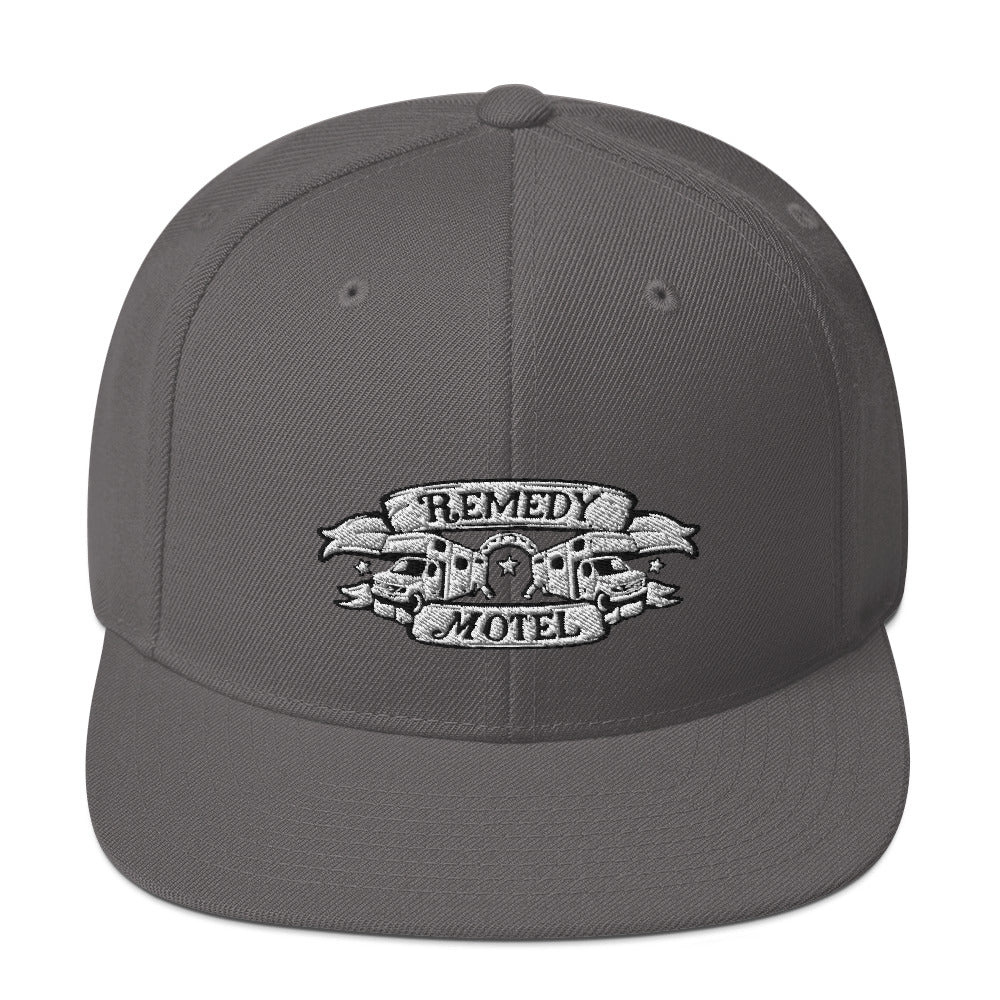 Remedy Motel RV Crest Snapback Hat (multiple colors available)