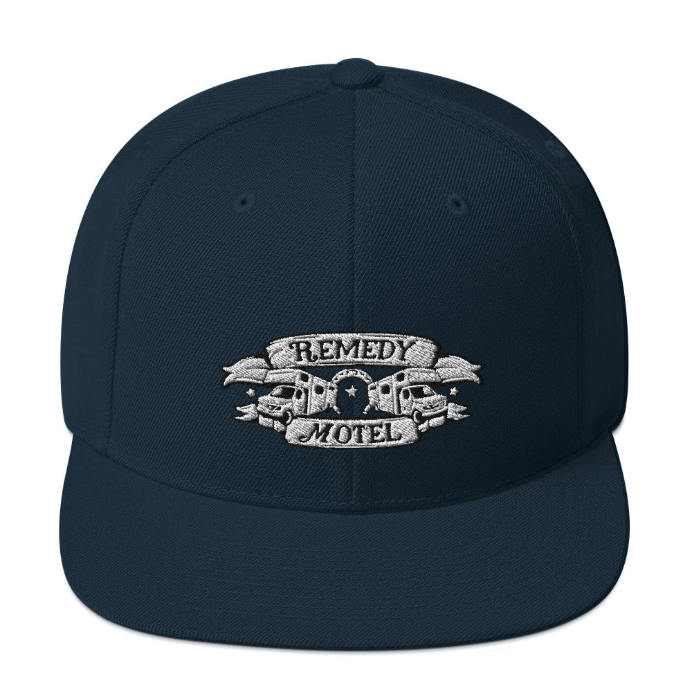 Remedy Motel RV Crest Snapback Hat (multiple colors available)