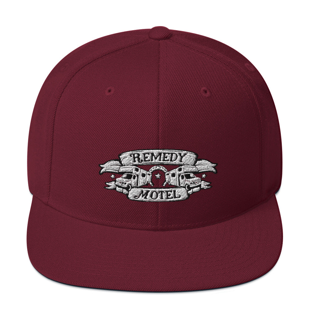 Remedy Motel RV Crest Snapback Hat (multiple colors available)