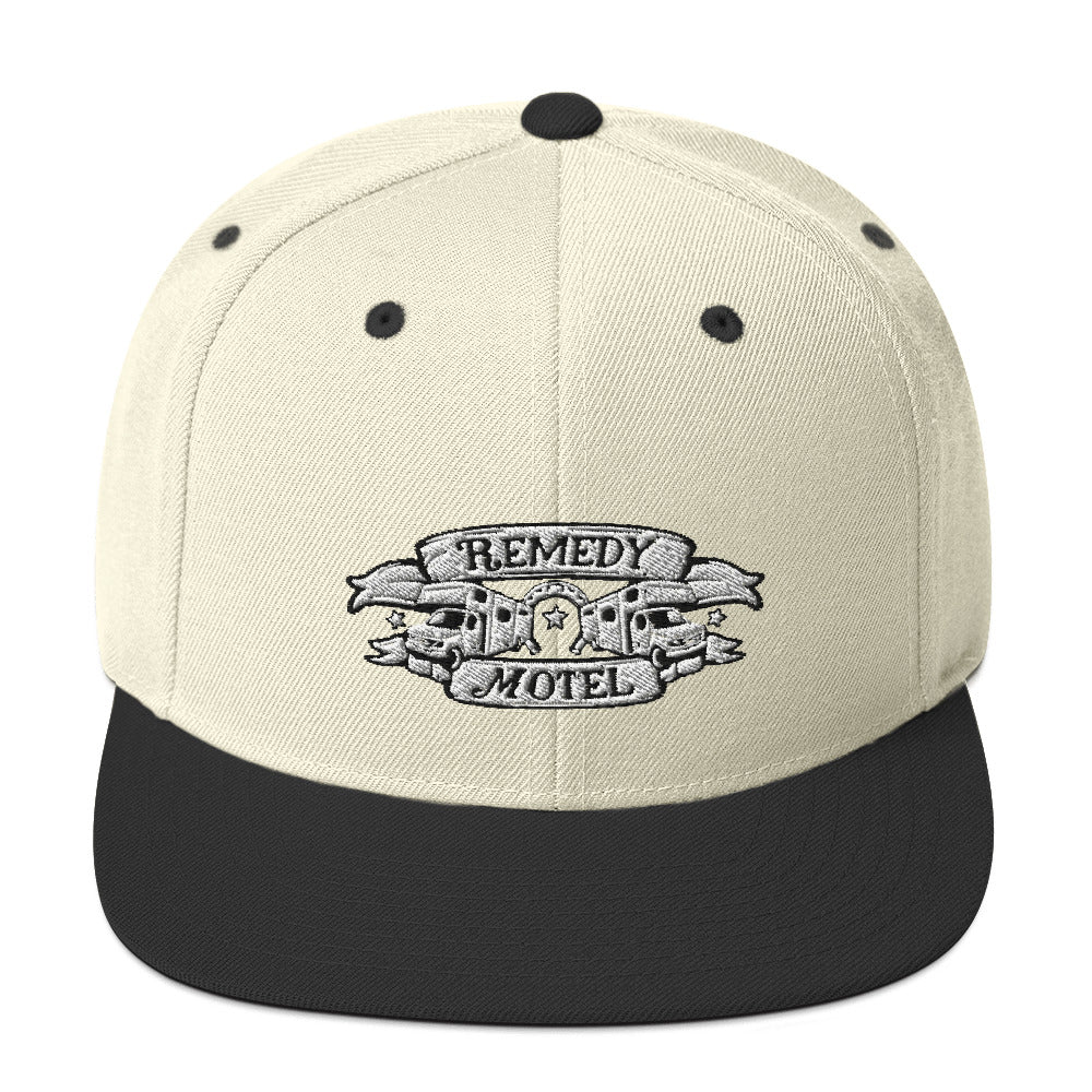 Remedy Motel RV Crest Snapback Hat (multiple colors available)