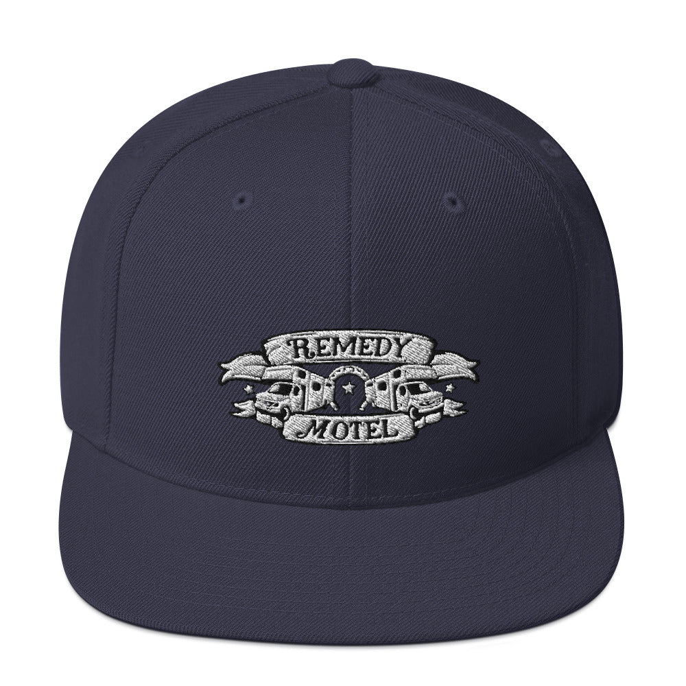 Remedy Motel RV Crest Snapback Hat (multiple colors available)