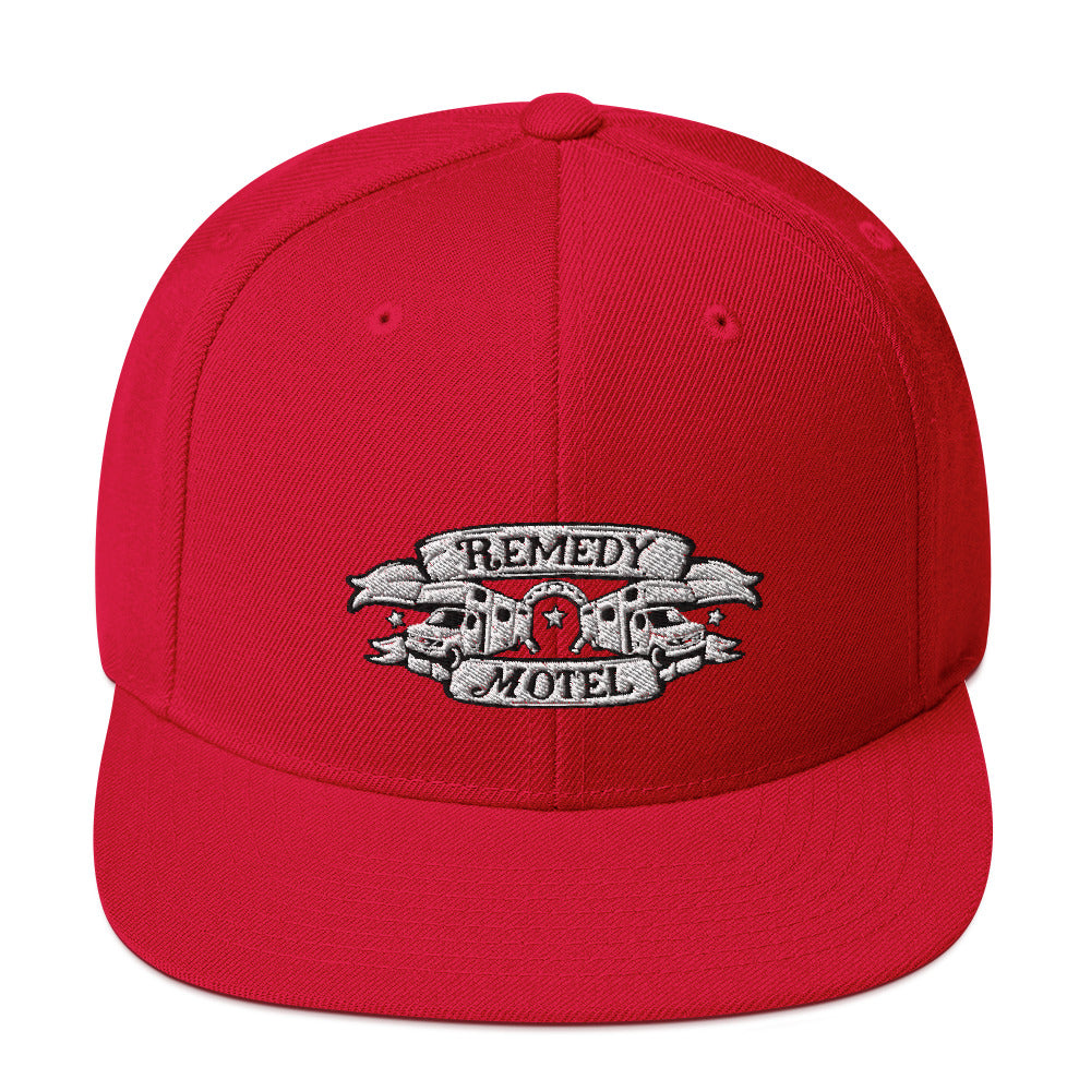 Remedy Motel RV Crest Snapback Hat (multiple colors available)