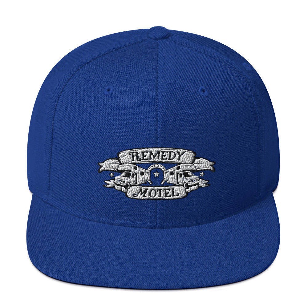 Remedy Motel RV Crest Snapback Hat (multiple colors available)