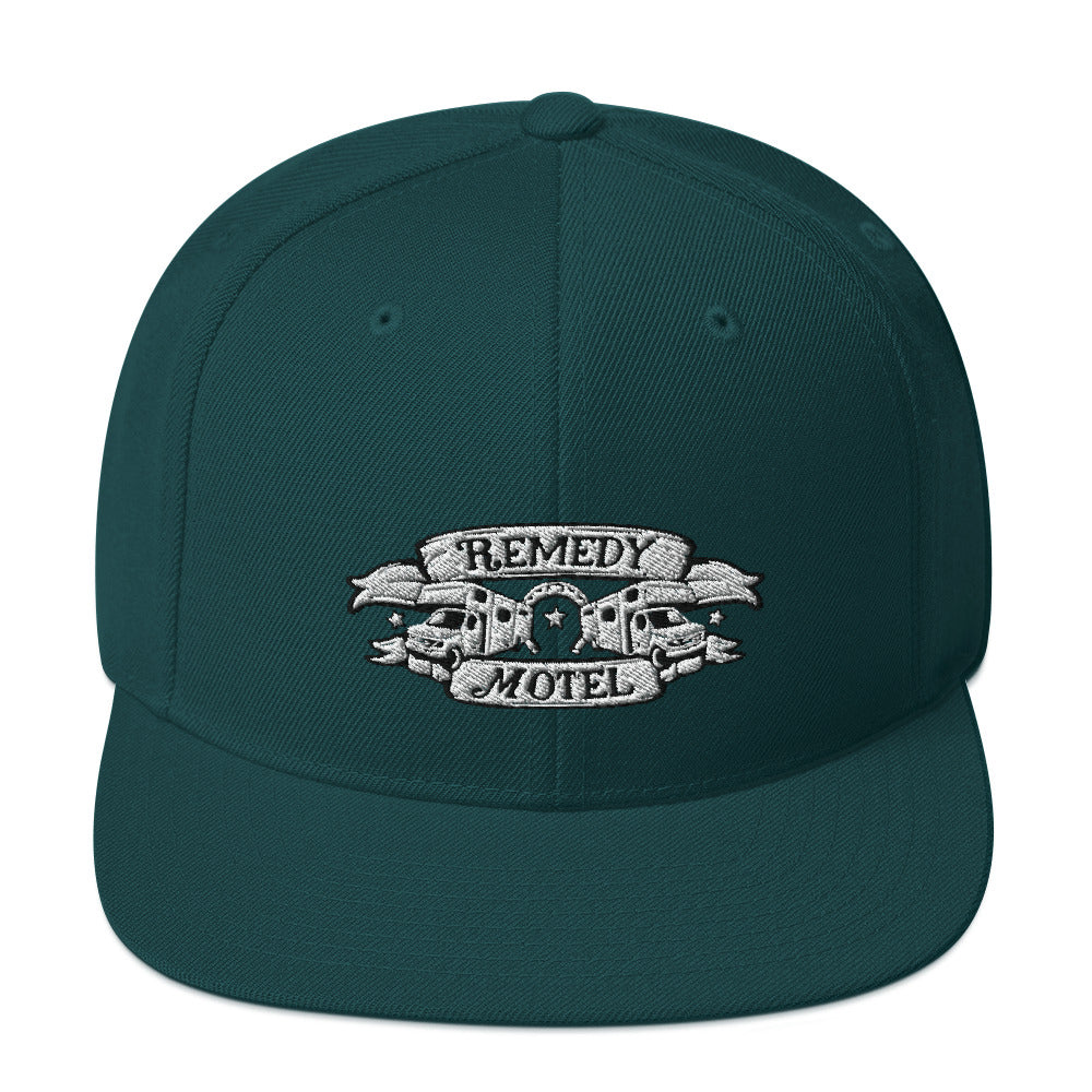 Remedy Motel RV Crest Snapback Hat (multiple colors available)