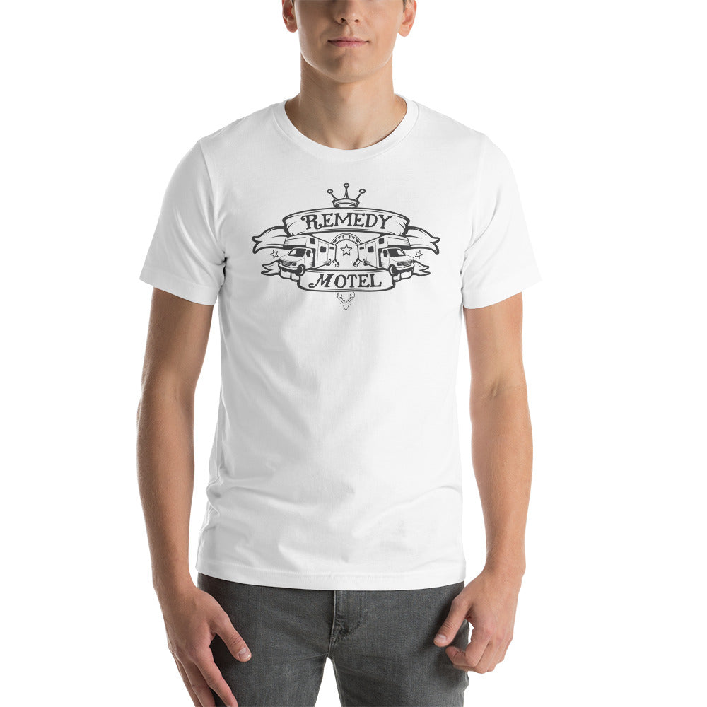 Remedy Motel RV Crest Tee (multiple colors available)