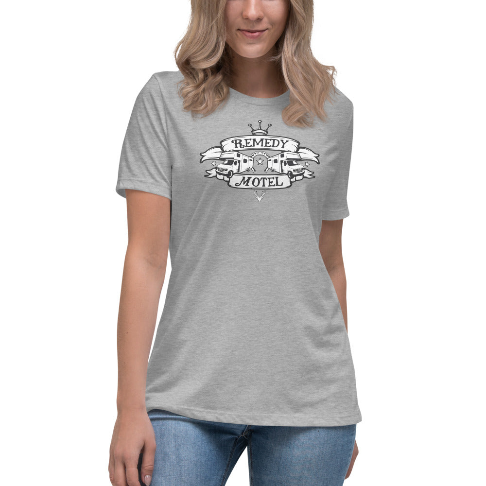Remedy Motel RV Crest Women's Relaxed T-Shirt (multiple colors available)