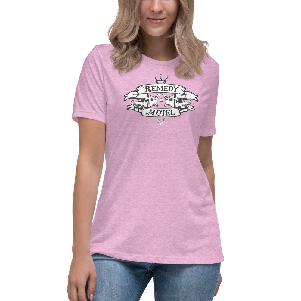 Remedy Motel RV Crest Women's Relaxed T-Shirt (multiple colors available)
