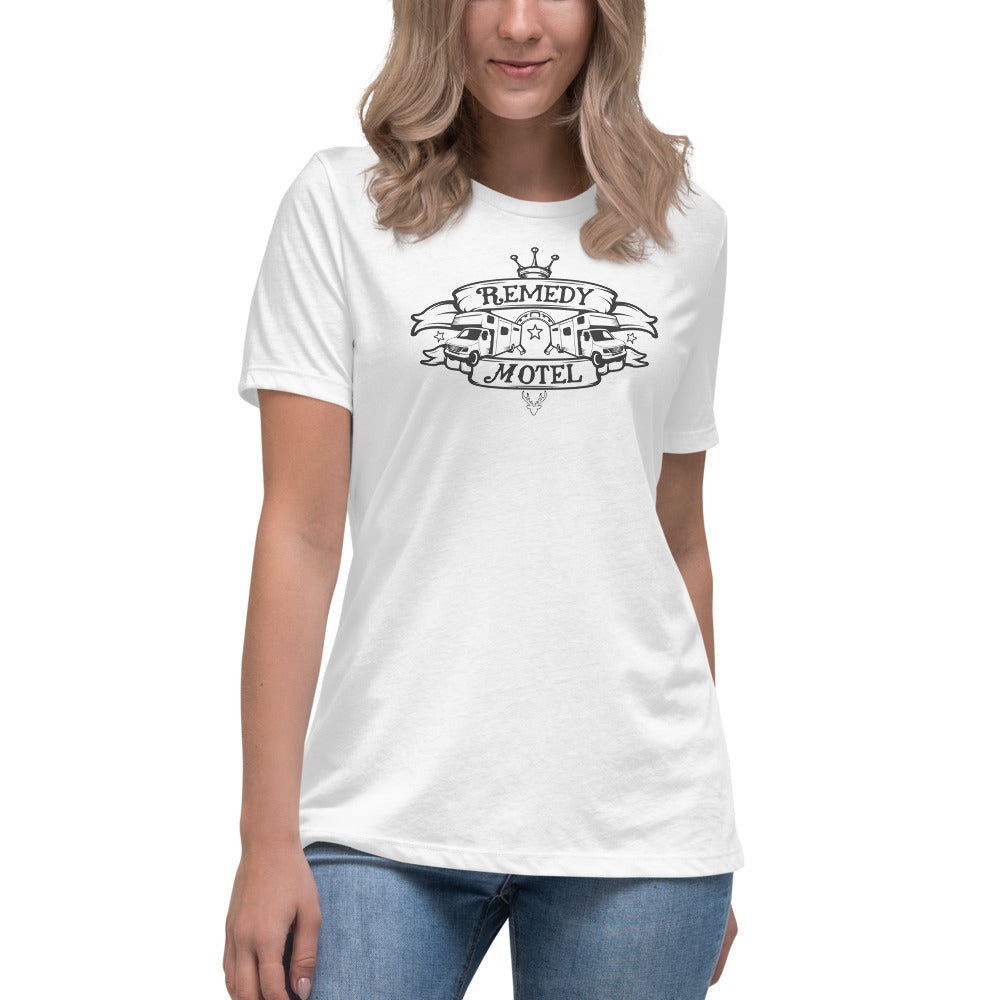 Remedy Motel RV Crest Women's Relaxed T-Shirt (multiple colors available)