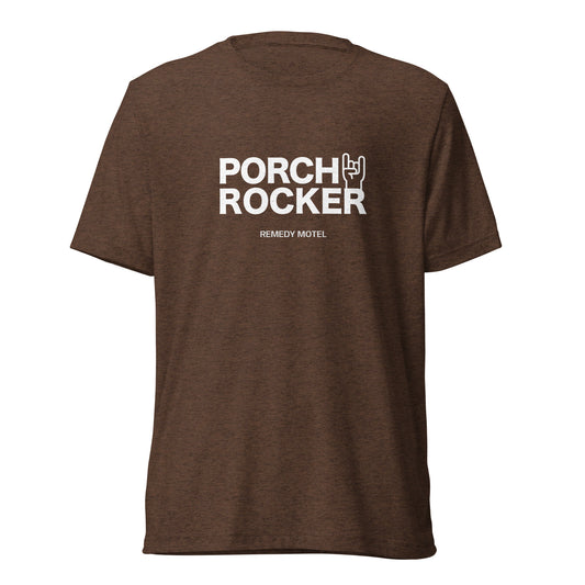 Porch Rocker by Remedy Motel Short sleeve unisex t-shirt