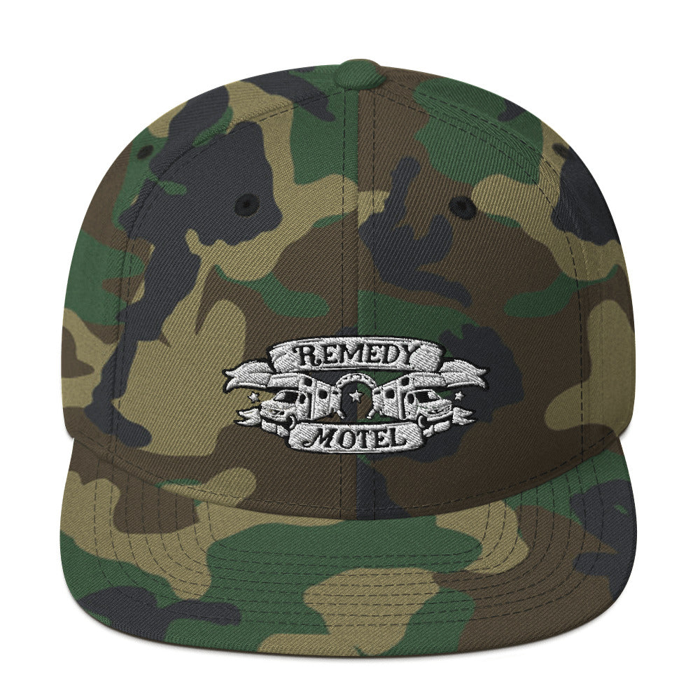 Remedy Motel RV Crest Snapback Hat (multiple colors available)