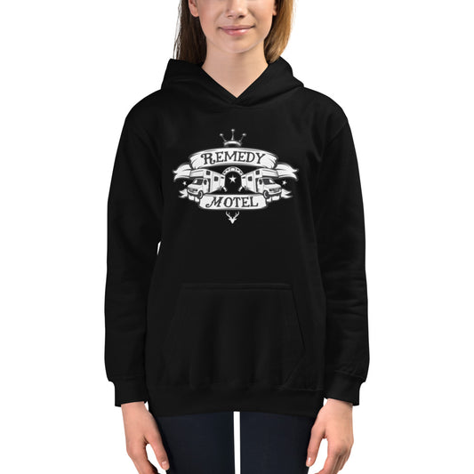 Kids Remedy Motel Crest Hoodie (multiple colors available)