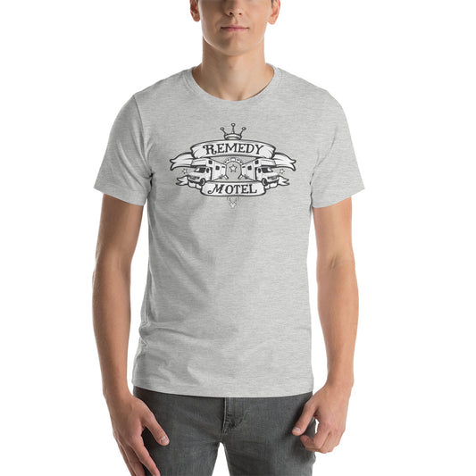 Remedy Motel RV Crest Tee (multiple colors available)