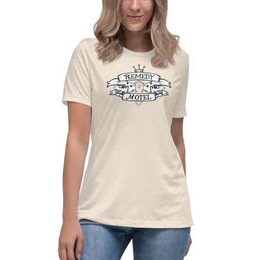 Remedy Motel RV Crest Women's Relaxed T-Shirt (multiple colors available)