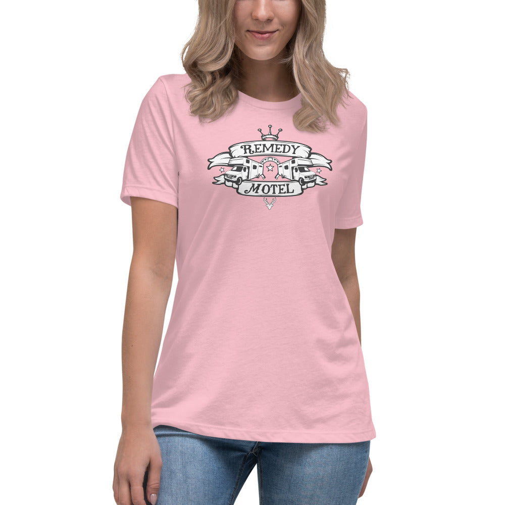 Remedy Motel RV Crest Women's Relaxed T-Shirt (multiple colors available)