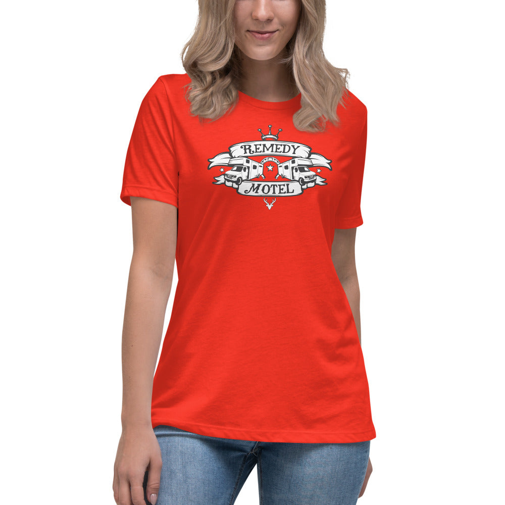 Remedy Motel RV Crest Women's Relaxed T-Shirt (multiple colors available)